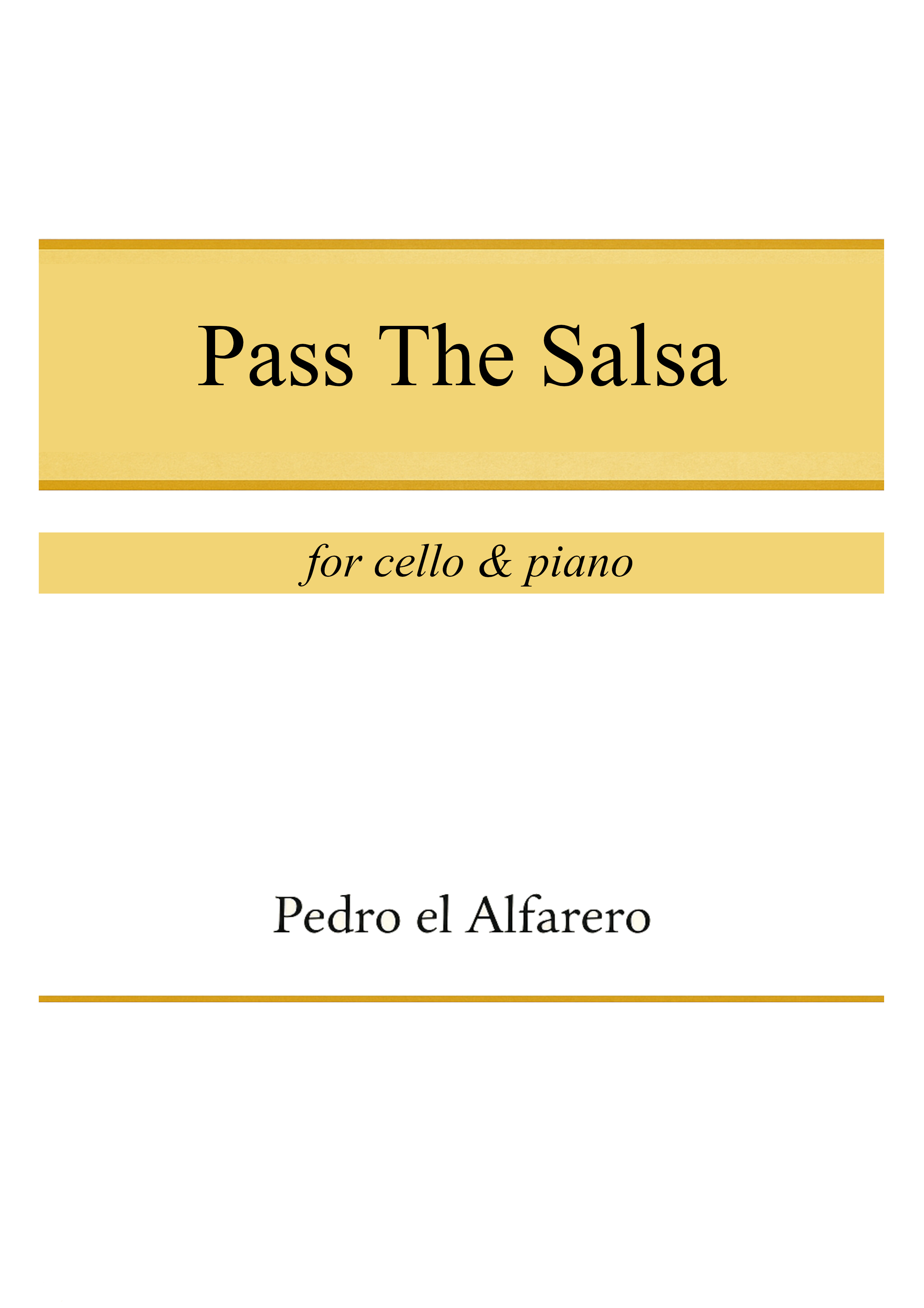 Pass The Salsa cover
